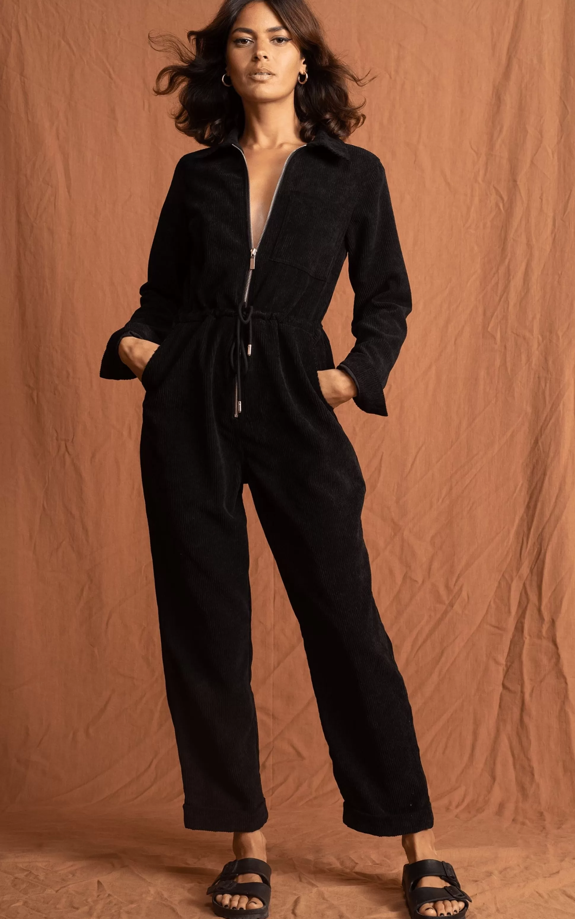 Jumpsuits*Dancing Leopard Blaze Boilersuit In Black