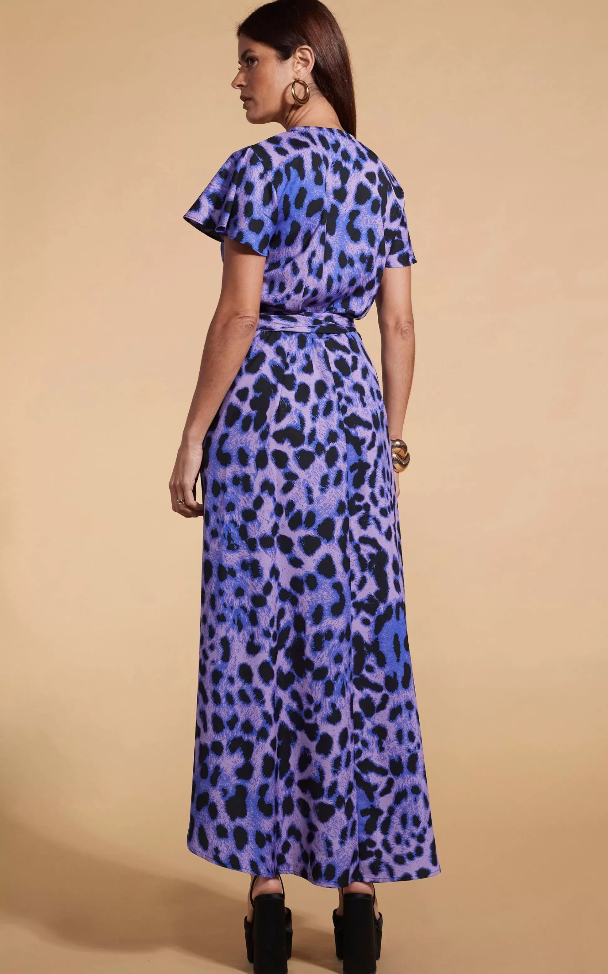 Dresses*Dancing Leopard Cayenne Dress In Lilac Leopard