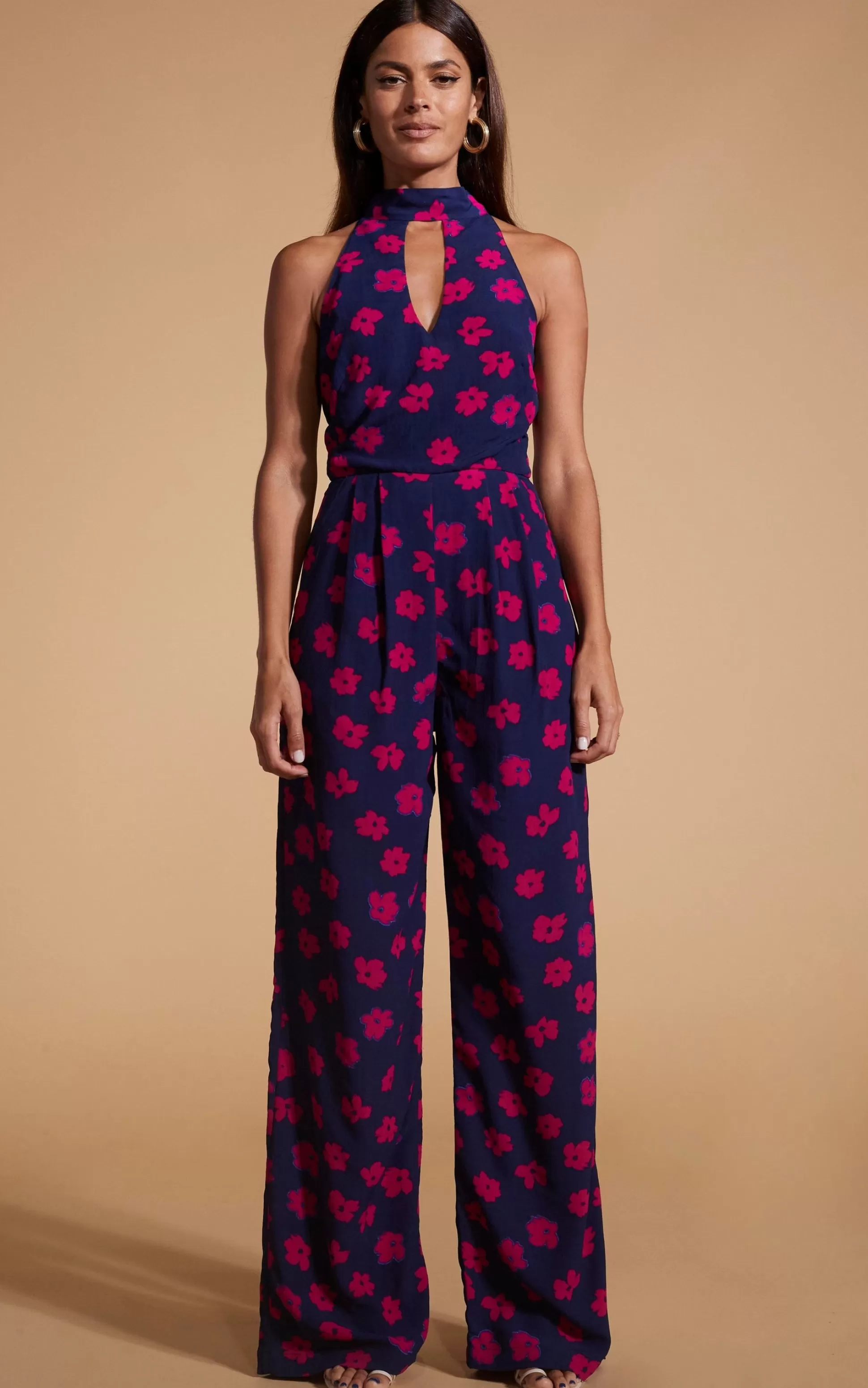 Jumpsuits*Dancing Leopard Cypress Jumpsuit In Pink Daisy