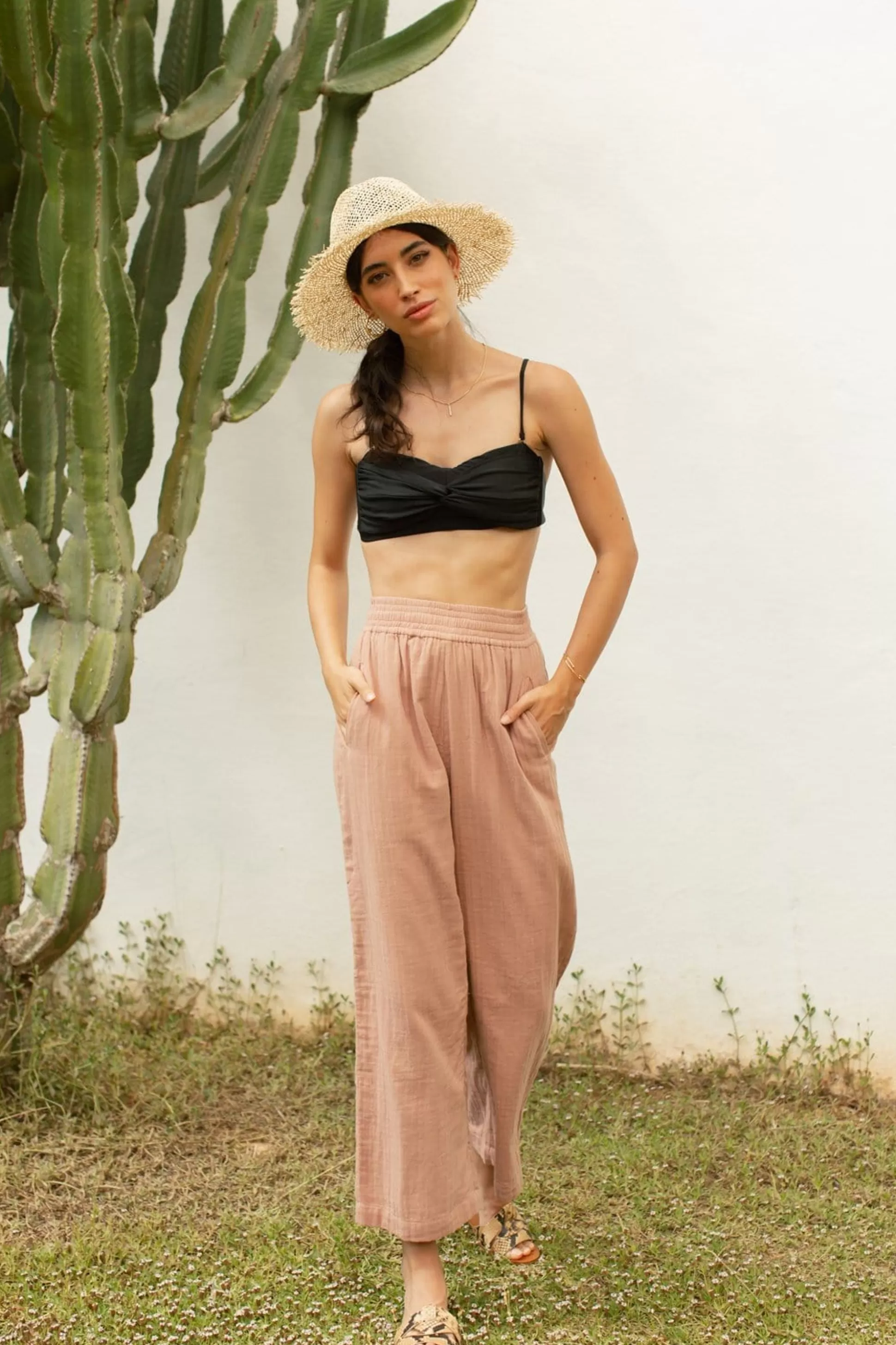 Trousers*Dancing Leopard Halo Tahiti Trousers In Fawn