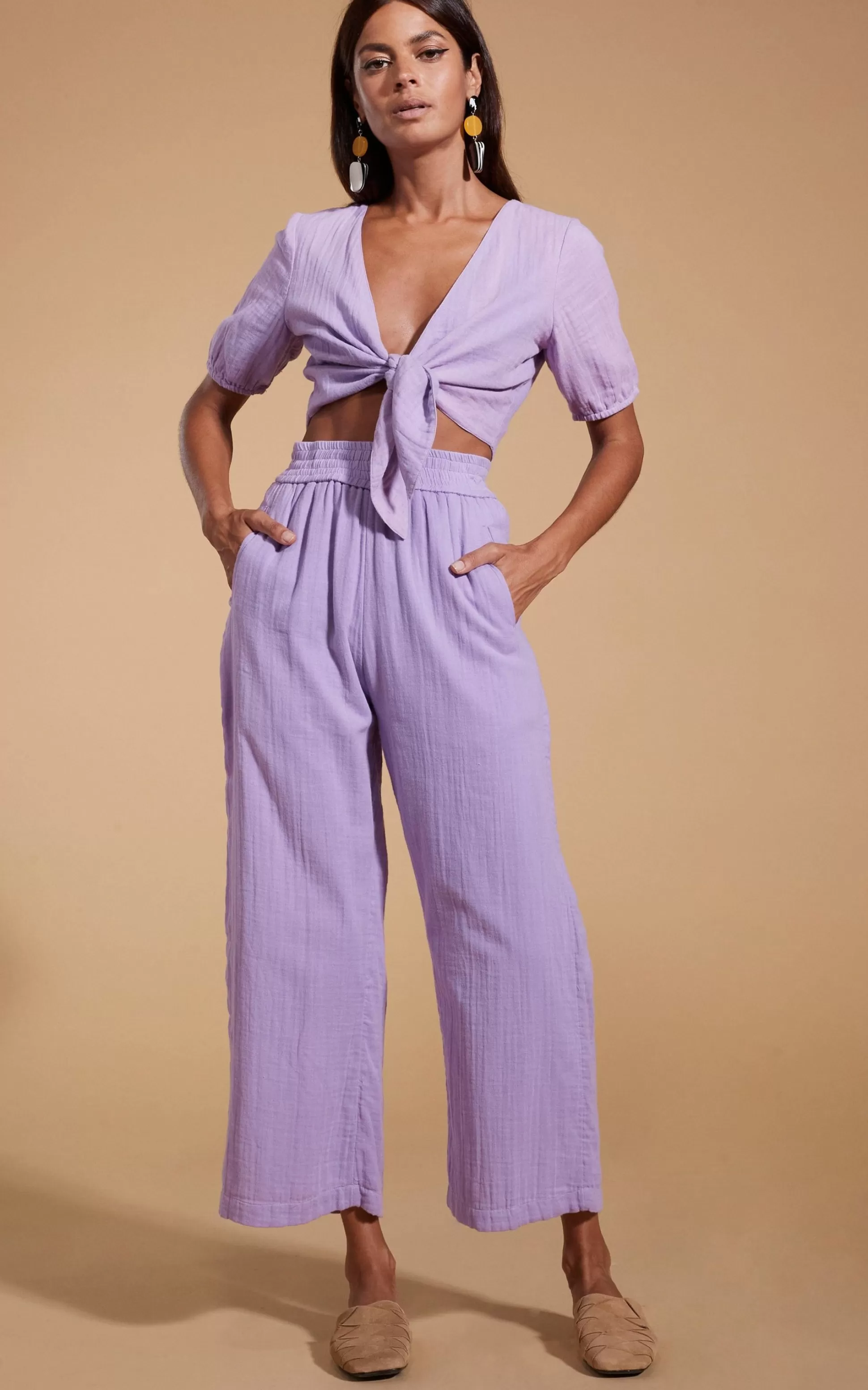 Trousers*Dancing Leopard Halo Tahiti Trousers In Lilac