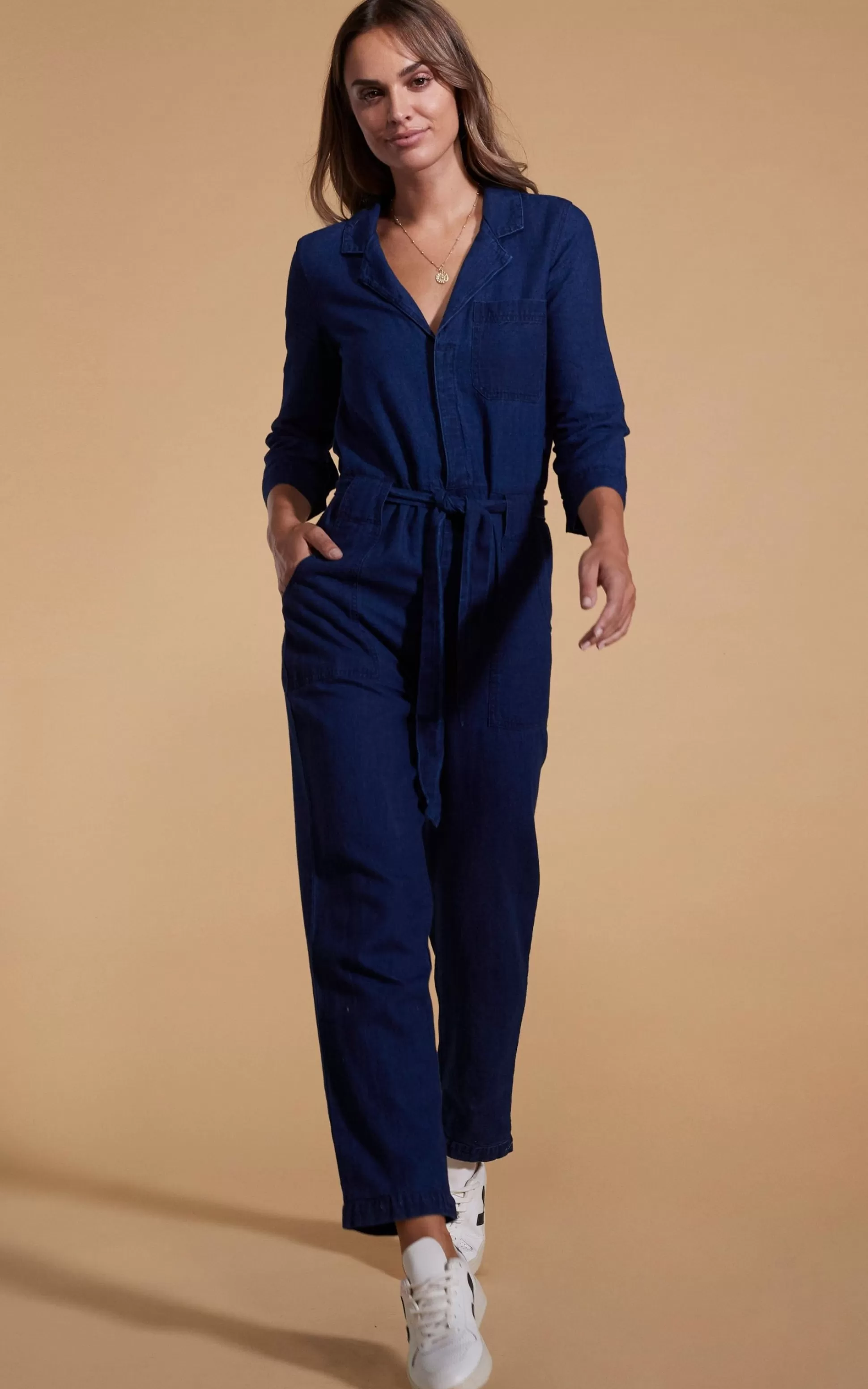 Jumpsuits*Dancing Leopard Juno Jumpsuit In Denim Blue