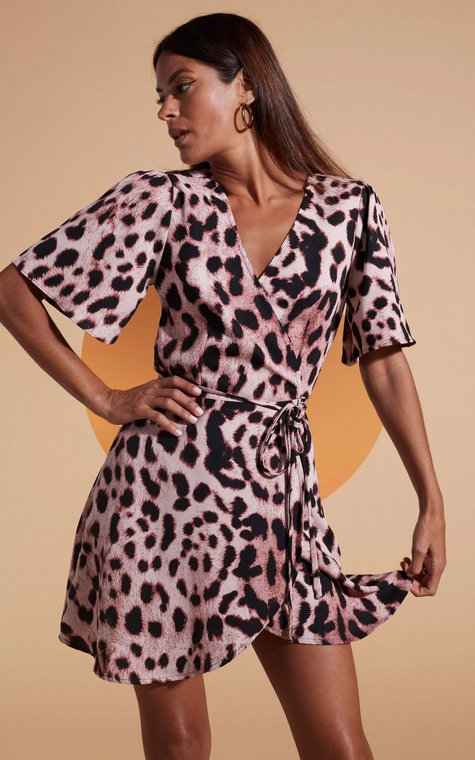 Dresses*Dancing Leopard Rafferty Dress In Blush Leopard