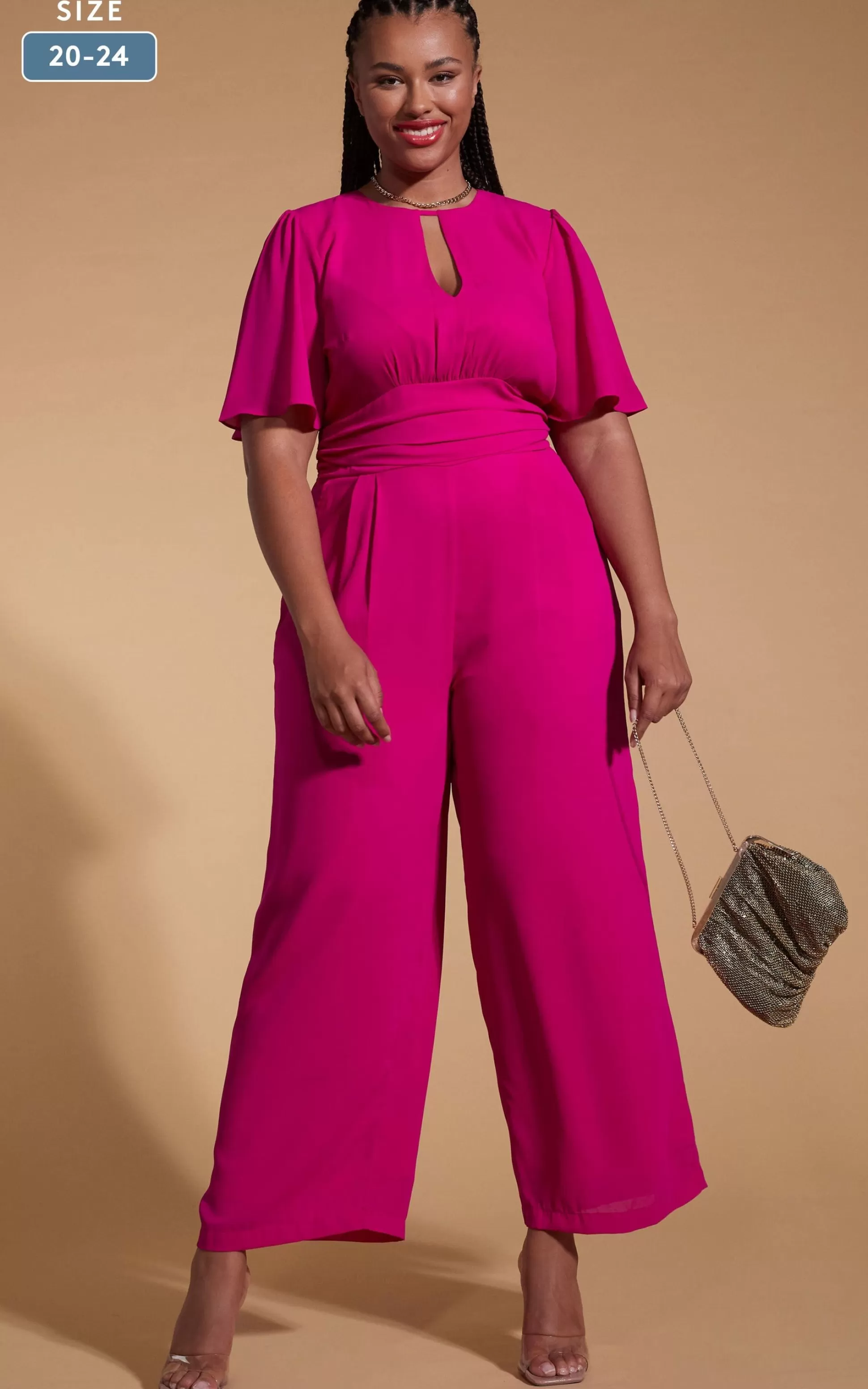 Jumpsuits*Dancing Leopard Silva Jumpsuit In Magenta- Extended Sizing