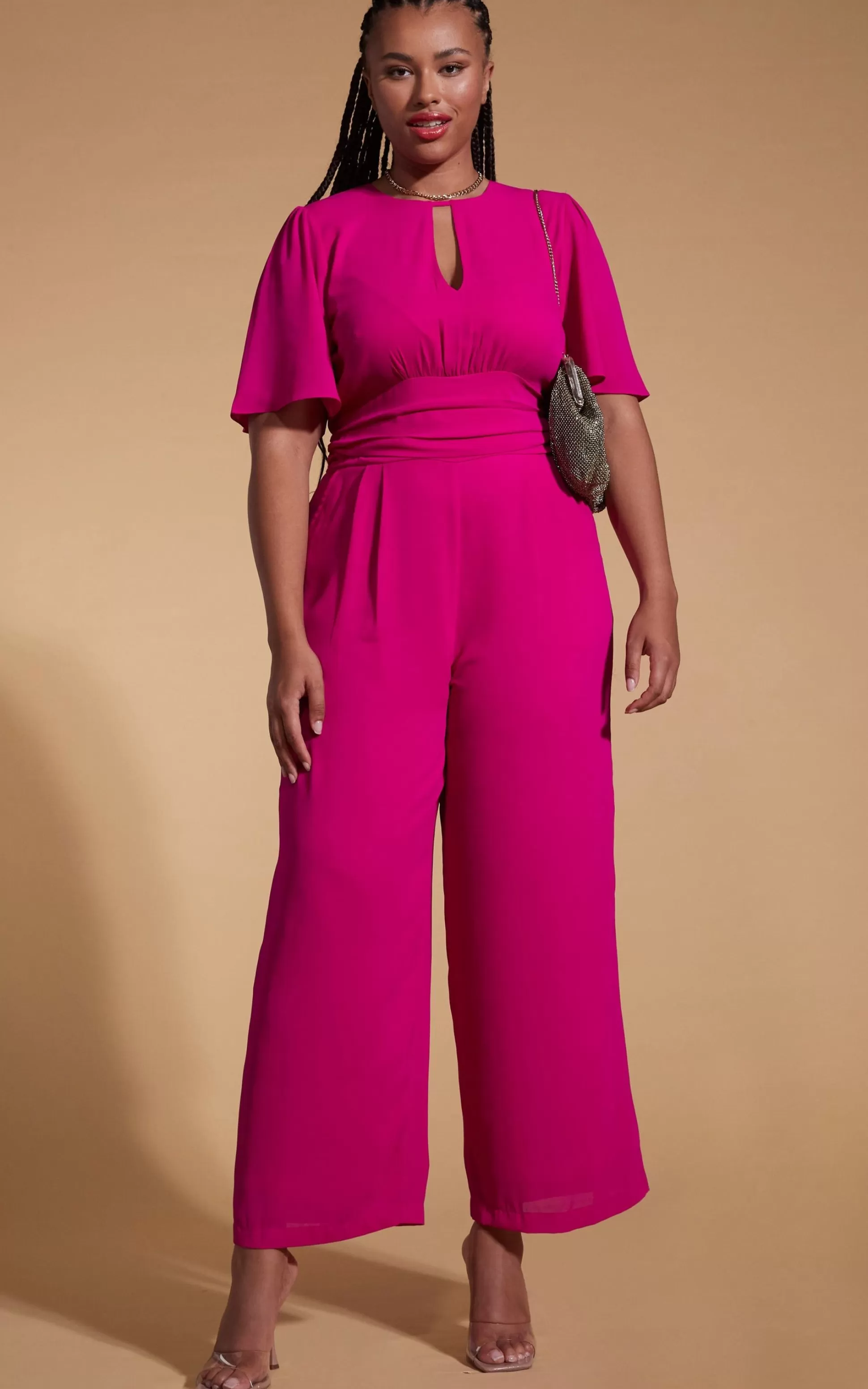 Jumpsuits*Dancing Leopard Silva Jumpsuit In Magenta- Extended Sizing