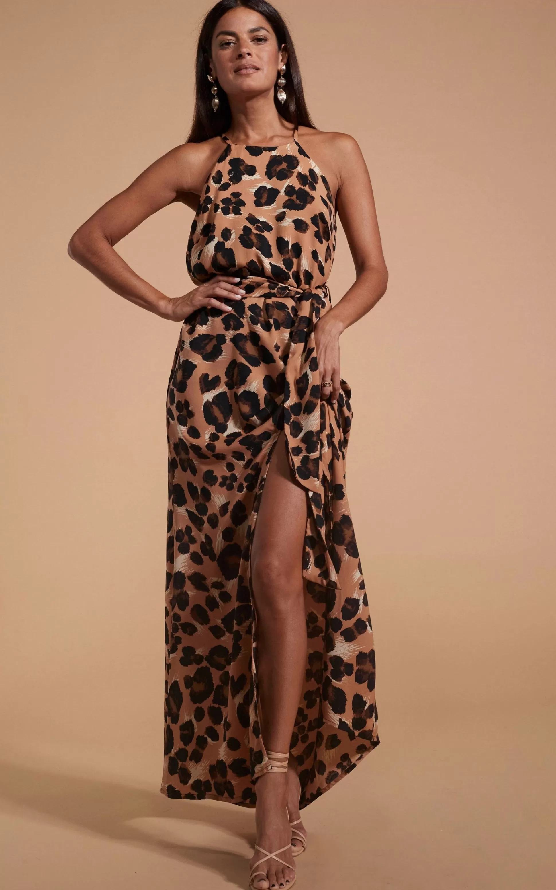 Dresses*Dancing Leopard Sunset Dress In Painted Leopard