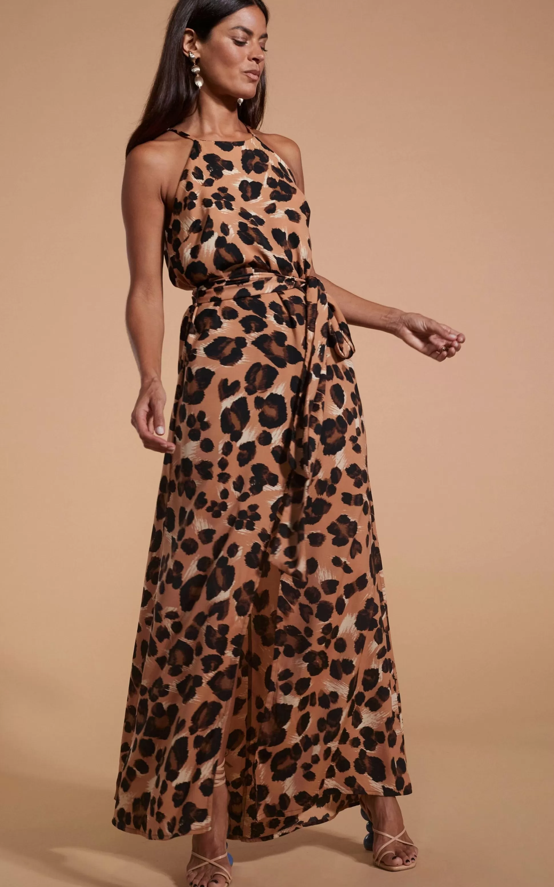 Dresses*Dancing Leopard Sunset Dress In Painted Leopard