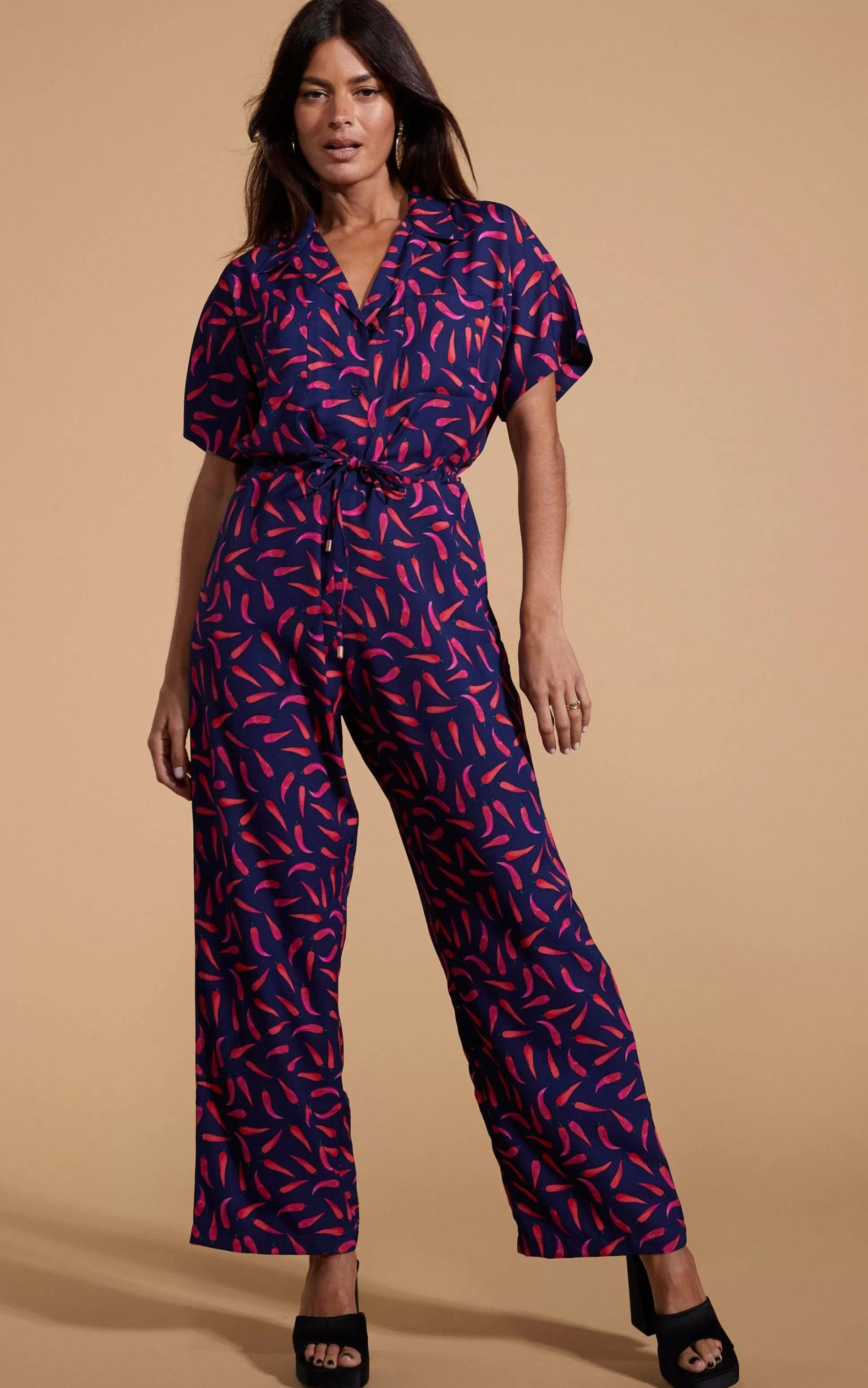 Jumpsuits*Dancing Leopard Zeta Jumpsuit In Chilli Pepper