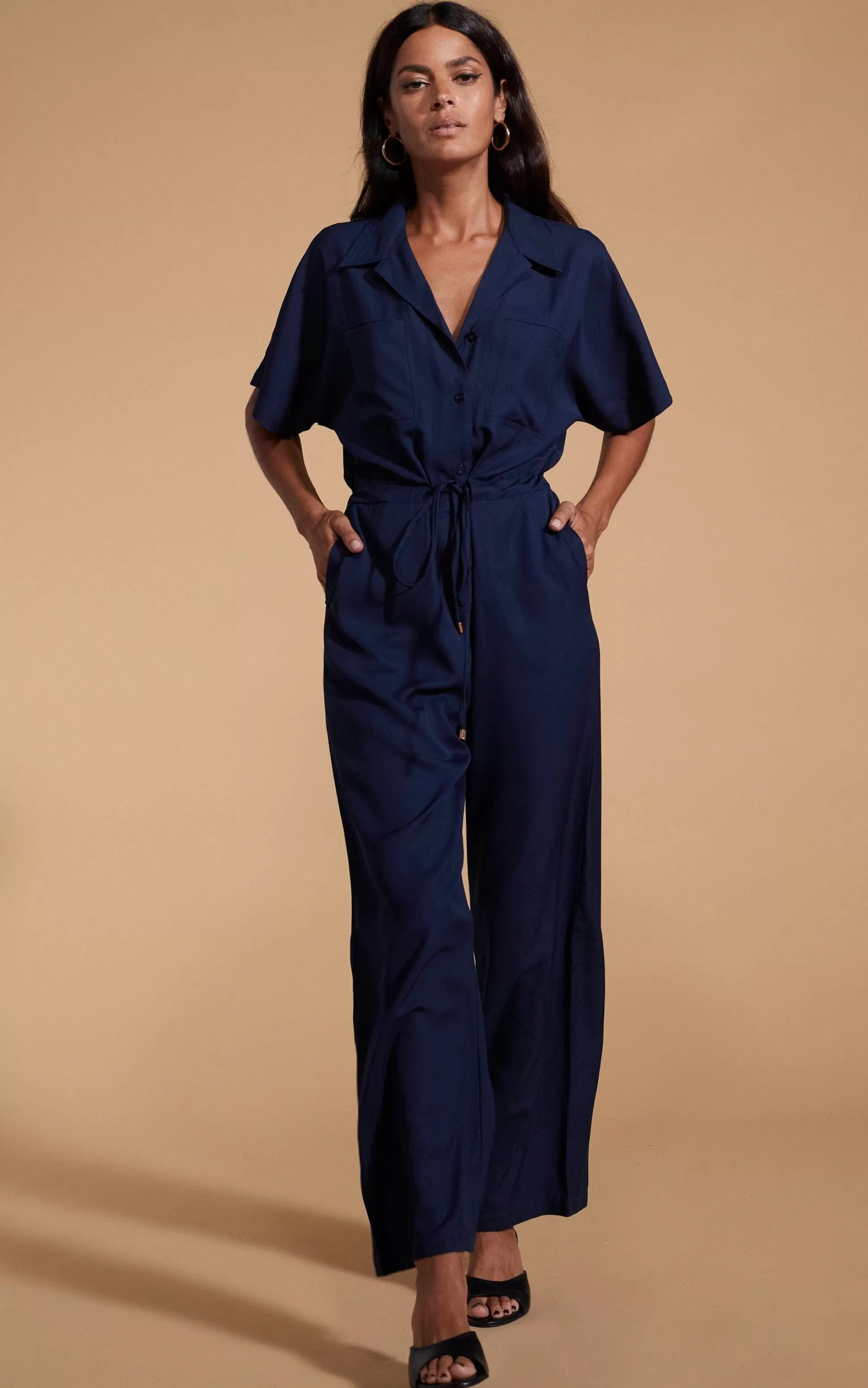 Jumpsuits*Dancing Leopard Zeta Jumpsuit In Navy